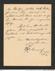 Nachlass Franz Steindachner, Brief von Zechmei...? (unleserlich) an Franz Steindachner (10.01.1903), Inv.Nr. 609.01, Seite 4